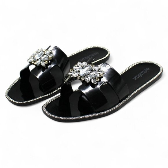 Olivia Miller Women S Kai Jelly Sandals - Black - Picture 3 of 8
